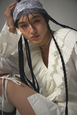 [FAY/DEW×Naitlovy] Cotton Pleats Shirt Jacket