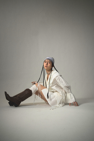 [FAY/DEW×Naitlovy] Cotton Pleats Shirt Jacket