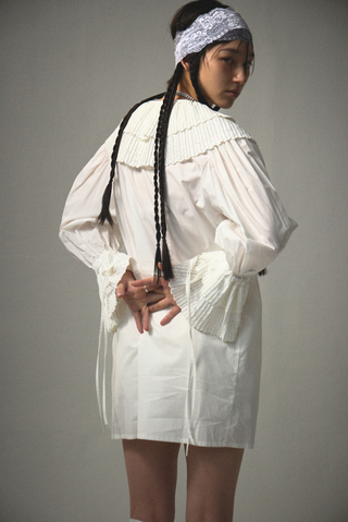[FAY/DEW×Naitlovy] Cotton Pleats Shirt Jacket